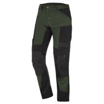 Pantalon de travail stretch unisexe Leo FHB 122110 - Vert foncé / Noir - 42 - Jambes standards