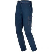 Issaline 8030-040T Pantalon de Travail Europe Top Bleu m