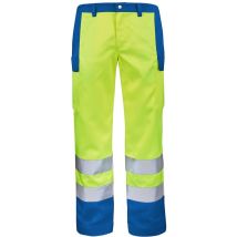 Pantalon fluo base xp jaune fluo/bleu bugatti xl - FR(52-54)
