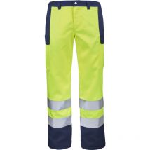 Pantalon fluo base xp jaune fluo/bleu marine xl - FR(52-54)