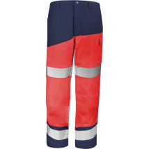 Sicherheits-reflexhose Xp Rot Fluorescent/marineblau Xs - Fr(36-38)