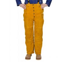 Weldas - Pantalón para soldador con dorso cerrado Golden Brown