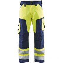 Pantalon de travail haute visibilité 1566 - Jaune fluo/Marine xs - FR(38) - SE(C44) - Standards