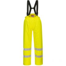 Pantalon Bizflame Rain doublé Hi-Vis FR Antistatique couleur : Jaune taille S - PORTWEST