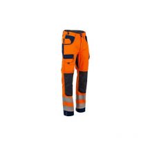 LMA - Pantalon Haute Visibilité Bicolore Orange / Marine polarisation 40