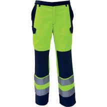 Pantalon haute visibilité jaune fluo/bleu nuit 40 Kiplay