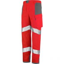 Pantalon iris pi rouge fluo / gris mineral m - FR(44-46)