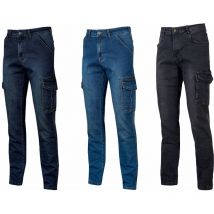Jeans de travail U-power Tommy multipoches - 38 - Blue Jeans