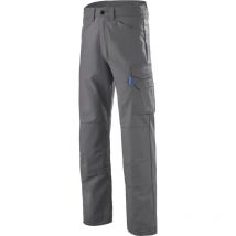 CEPOVETT Gartenhose KROSS LINE GRAUER CONVOY 2XL – Größe 56-58 – Funktionale Outdoor-Hose mit Taschen
