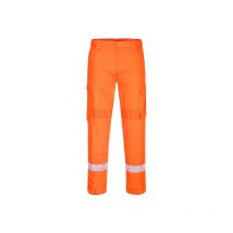 Pantalón ligero Bizflame Plus resistente a la llama paneles elásticos FR401 XL Naranja