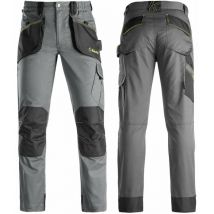 Pantalon multi-poches gris slick 65%polyester 35%coton Kapriol Taille: xxl