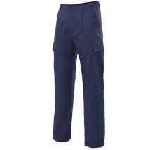 Pantalón Básico Industrial Con Bolsillos De Parche Tapeta Y Velcro Velilla Serie 31601 42 Azul Marino
