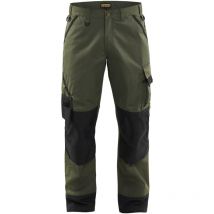Pantalon de travail pour paysagiste 1454 - Vert armée/Noir 3XL - FR(54) - SE(C60) - Courtes