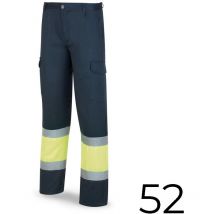 Pantalon Polyester/Coton Bicolore Bleu/Jaune Haute Visibilité Taille 52 Taille 52 388pfxyfa/52 Marca