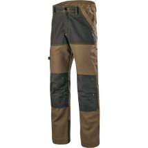 Pantalon renforce craft worker marron/noir l - FR(48)