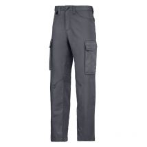 Pantalones de jardinería SNICKERS – Talla 44 – Color gris – 100% poliéster – Con múltiples bolsillos
