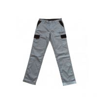 Pantalón stretch bitono multibolsillos para construcción Venlo Safetop 3XL Gris/Negro