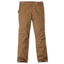 Carhartt - Pantalon de travail double front stretch Cotton Duck marron Taille pantalon: 52