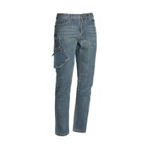 8025BP-040 Jean de Travail Stretch Multi Poches Bleu s - Issaline