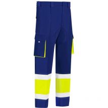 Pantalon trabajo T66 al.vis. con refuerzo alg.poli.estast.