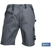 Poulsen Work Bermuda 280 g/M Gris-Noir T-54