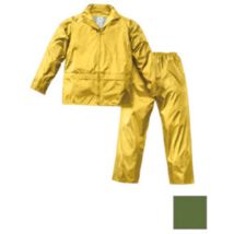 Veste et pantalon de travail – Nylon enduit PVC – Vert – Taille XXXL – Equipement de protection EPI