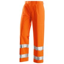 Pantaloni Da Lavoro Alta Visibilità Neri Fustagno - 48 - Arancio