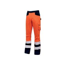 Pantaloni Alta Visbilita Foderati in Flanella UPower Radiant Arancio-Navy xl