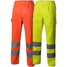 Velilla - Pantalones de trabajo de alta visibilidad 303006 - l - Amarillo