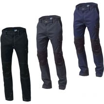 Siggi - Pantalones de trabajo multibolsillos Sydney 20PA1165 multitasche - s - Azul