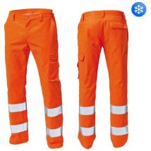 Pantaloni Alta Visibilita Invernali Siggi Arancioni Arancio M