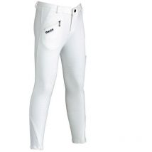 Daslo - Pantaloni da equitazione bambina ideale 4 stagioni peso 300g con grip ginocchio: 12 anni, blu (09)