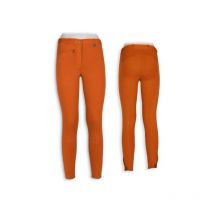 Tecno - Pantaloni equitazione donna estivi con tasca a zip modello light : 42 it, Bianco