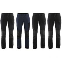 Blaklader - Pantaloni da lavoro donna 7122 Service Stretch 4 vie - xxl - Nero/Grigio - Nero/Grigio