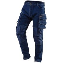 Pantaloni Da Lavoro In Denim, Ginocchia Rinforzate, Taglia Xs