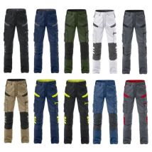 Pantaloni da lavoro multitasche Fristads 2555 stf - 44 (eu) - Bianco/Grigio