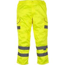 Pantaloni Da Uomo Ad Alta Visibilità Yoko Cargo Idrorepellente Giallo 42