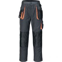 Pantaloni da uomo taglia 46 grigio scuro / nero / arancio Terratrend