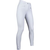Pantaloni Competition CM Style - 48 IT, bianco - 90% nylon, 10% elastan - HKM Sport Equipment