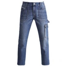 Pantaloni jeans denim lavoro lunghi tg.s/m/l/xl/xxl tasche portautensili Kapriol l'