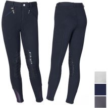 Pantaloni equitazione Winner per bambino in cotone con grip: 15/16 anni, blu