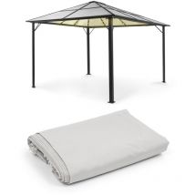 Pantheon Solid Sky Ambient Solar Pavillon 3x4 m Dach transparent - Blumfeldt