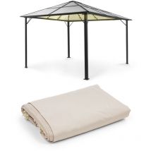 Pantheon Solid Sky Ambient Solar Pavillon 3x4 m Dach transparent