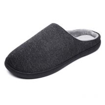 Pantoufles en mousse à mémoire de forme pour hommes et femmes, pantoufles chaudes en flanelle à enfiler pour chambre à coucher pour intérieur et