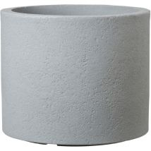 Scheurich - Panzano 30, Pflanzgefäß/Blumentopf/Pflanzkübel, rund, aus Kunststoff Farbe: Stony Grey, 28,8 cm Durchmesser, 24,3 cm hoch, 14 l Vol.