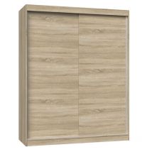 Hucoco - paolo - Armario con 2 puertas correderas - Ancho 160 cm - Vestidor con 2 puertas