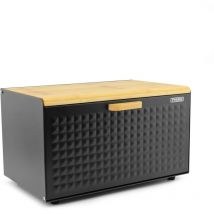 Paolo, sacchetto rettangolare per il pane, nero