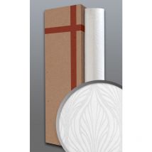 Edem - Papel pintado barroco 83003BR60 papel pintado no tejido para pintar texturado con dibujo gráfico mate blanco 1 caja 4 rollos 106 m2