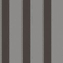 Profhome - Papel pintado con rayas 333294 papel pintado no tejido liso con rayas mate gris plata negro 5,33 m2