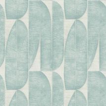 Papel pintado gráfico Profhome 396585 papel pintado no tejido ligeramente texturado de diseño mate gris azul azul turquesa 5,33 m2